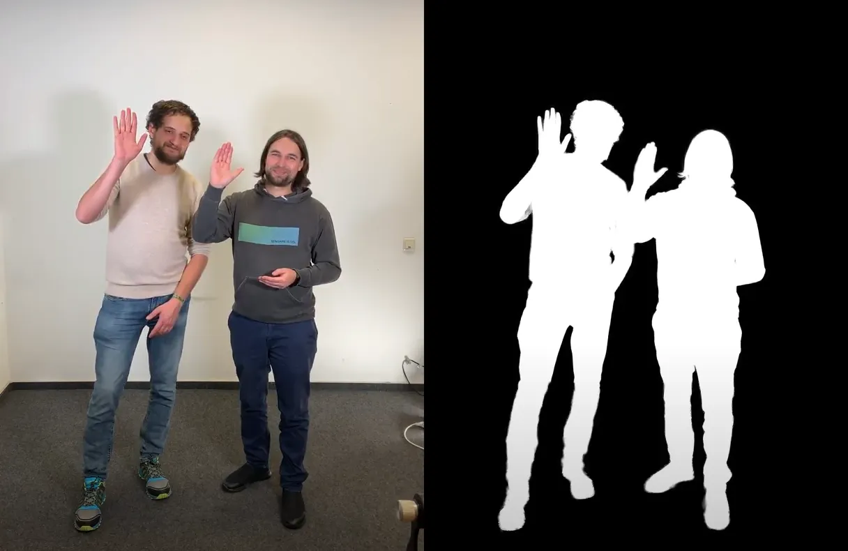 Automatic video keying by AI
